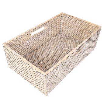 Saboga Home™ Rectangular Shelf basket with Side handles