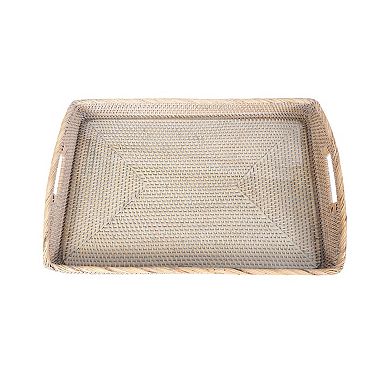 Saboga Home™ Rectangular Tray with Glass Insert