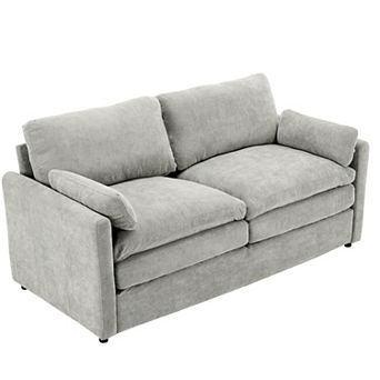 Whisen 68.1" Cozy Upholstered Loveseat Sofa, Oversized Comfy Cloud Sofa, Double Cushion Loveseat