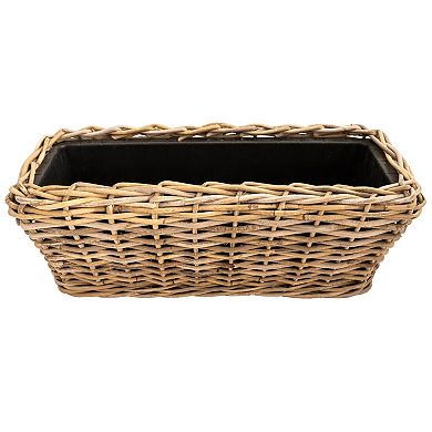 Saboga Home™ Rectangular Planter with Plastic Insert