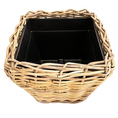 Saboga Home™ Square Tapered Planter with Plastic Insert