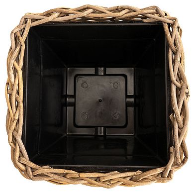 Saboga Home™ Square Tapered Planter with Plastic Insert