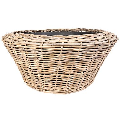 Saboga Home™ Round Tapered Planter with Black Plastic Insert