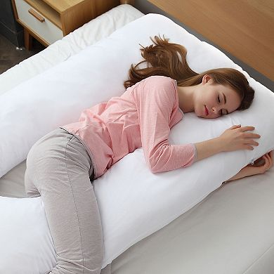 Cheer Collection U Shaped Body Pillow Full Body Maternity Pillow for Pregnancy Comfort and Support