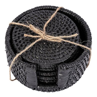 Saboga Home™ Round Coasters with Box - 7 Piece Set