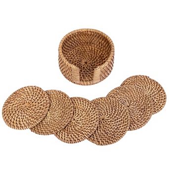 Saboga Home™ Round Coasters with Box - 7 pc Set