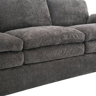 Whisen 6-Seat Cozy Upholstered Sofa Set, Oversized Comfy Cloud Sofa, Double Cushion Sofa Group