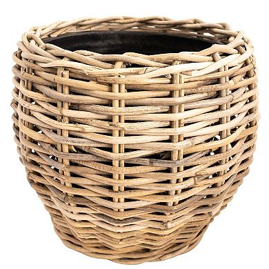 Saboga Home™ Round Belly Planter with Plastic Insert