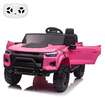 24V Kids Ride-On Truck, 2-Seater Electric Car with Parent Remote Control, LED Lights, Bluetooth