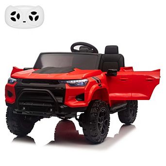 24V Kids Ride-On Truck, 2-Seater Electric Car with Parent Remote Control, LED Lights, Bluetooth