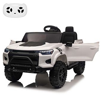 24V Kids Ride-On Truck, 2-Seater Electric Car with Parent Remote Control, LED Lights, Bluetooth
