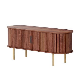 47.2" TV Stand with Sliding Door & Storage