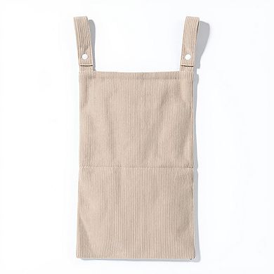 Hanging Wall Organizer with Corduroy Pocket and Animals Print Design