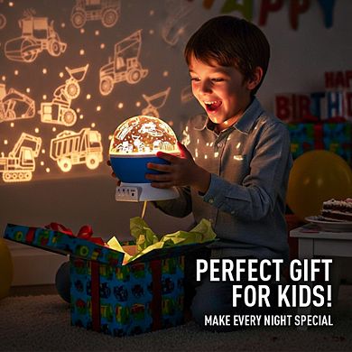 GabbaGods LED Rotating Night Light Projector for Kids