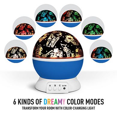 GabbaGods LED Rotating Night Light Projector for Kids