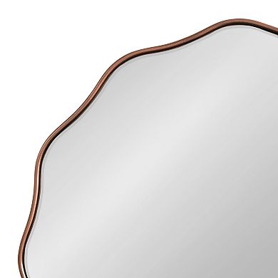 Viona Round Scalloped Mirror