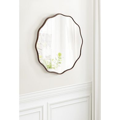 Viona Round Scalloped Mirror