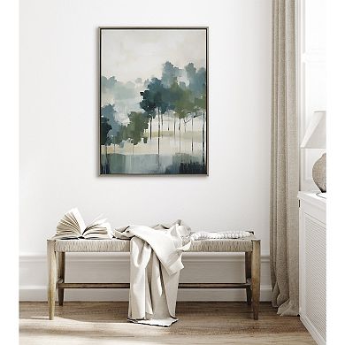 Sylvie Whispering Trees I Framed Canvas by Amy Lighthall