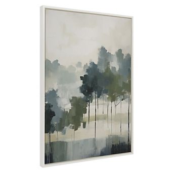 Sylvie Whispering Trees I Framed Canvas by Amy Lighthall