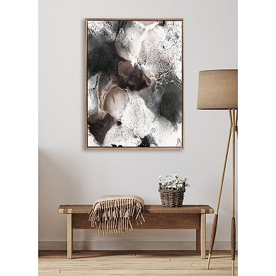 Sylvie Beaded Nebula Abstract III Framed Canvas by Amy Lighthall