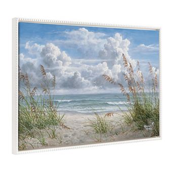 Sylvie Beaded Summer Breeze Framed Canvas by Abraham Hunter