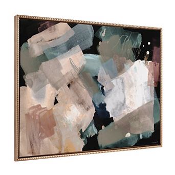 Sylvie Beaded Nebula Abstract Framed Canvas by Amy Lighthall