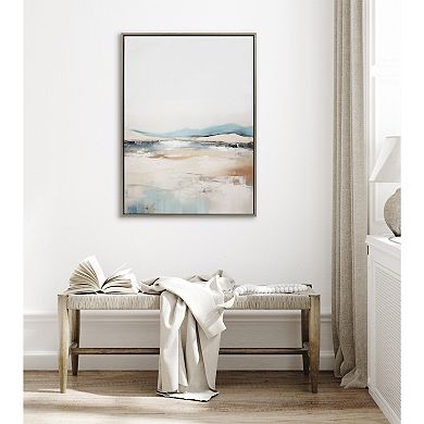 Sylvie Tranquil Landscape IV Framed Canvas by Amy Lighthall