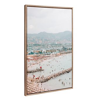 Sylvie Beaded Imperia Framed Canvas by Alicia Abla