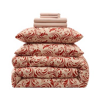 Virtu Comforter Sets Bed in a bag Biomorphic Design Sets with Sheets