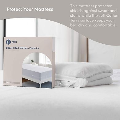 Nestl 24" Premium Cotton Terry Mattress Protector