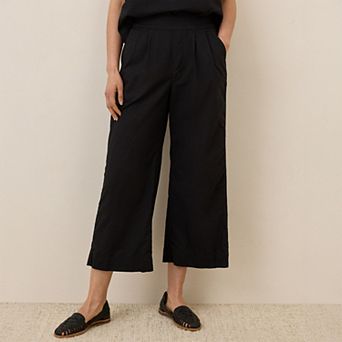 Canopy Linen Blend Pleated Trouser Made With Organic Cotton