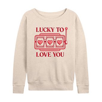 Women's Lucky to Love You French Terry Long Sleeve Tee