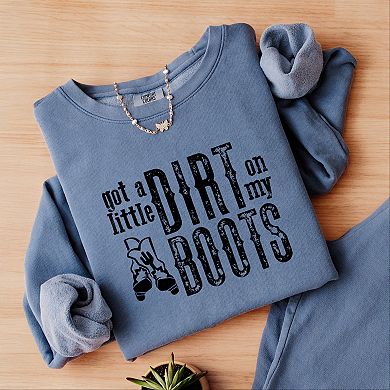 Simply Sage Market Got A Little Dirt On My Boots Lightweight Garment Dyed Sweatshirt