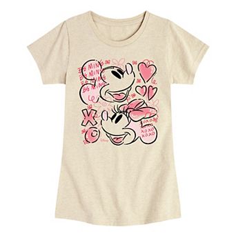 Girls 7-16 Disney's Mickey & Minnie XOXO Sketch Graphic Tee
