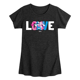 Girls 7-16 Disney's Lilo & Stitch Love Stitch & Angel Graphic Tee