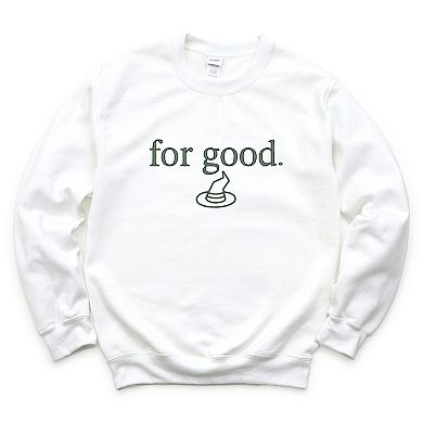 Embroidered Witch For Good - Women's Graphic Sweatshirt