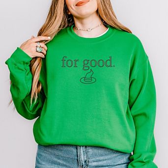 Embroidered Witch For Good - Women's Graphic Sweatshirt