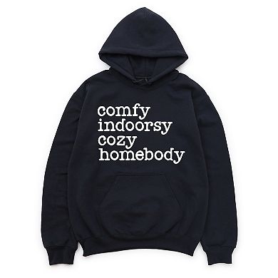 Comfy Indoorsy Cozy Homebody - Women's Graphic Hoodie