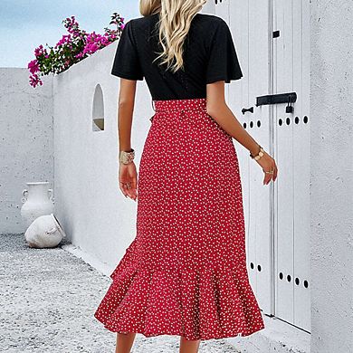 Women's Summer Maxi Dress Spaghetti Strap Casual Boho Split Beach Long Flowy Dresses