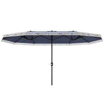 Outsunny 15ft UPF30+ Extra Large Patio Umbrella Market Umbrella