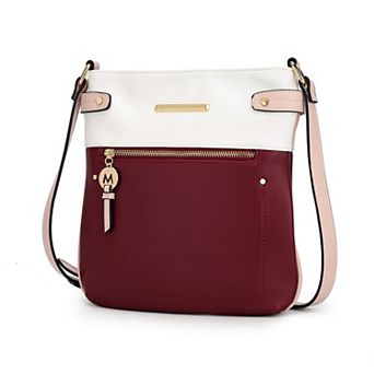 MKF Collection Camila Faux Leather Crossbody Bag
