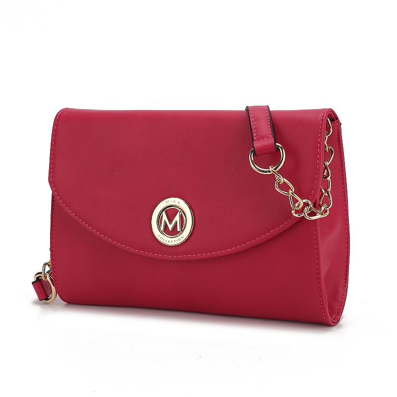 MKF Collection Candra Faux Leather Crossbody Bag, Pink