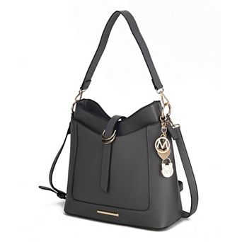 MKF Collection Geneva Faux Leather Crossbody Shoulder Bag