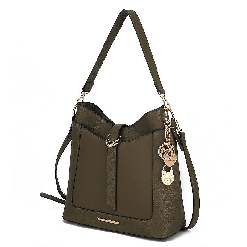 MKF Collection Geneva Faux Leather Crossbody Shoulder Bag, Green