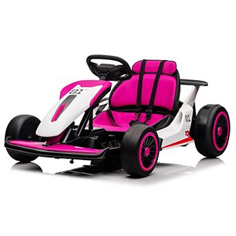 Electric Drift Go Kart for Kids, Go Kart with 200W Dual Motor & 7AH Battery, 8.1MPH Max Speed