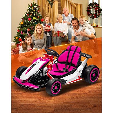 Electric Drift Go Kart for Kids, Go Kart with 200W Dual Motor & 7AH Battery, 8.1MPH Max Speed