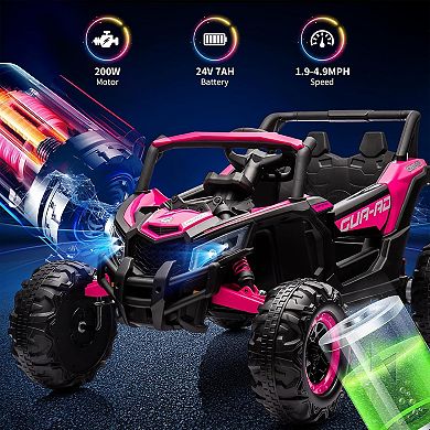 24V 2 Seater Ride on UTV Car for Kids, Electric Vehicle, Battery Powerd Electric Off-Road UTV Car