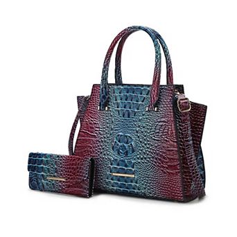 MKF Collection Miriam Croc-Embossed Tote Bag