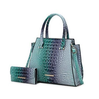 MKF Collection Miriam Croc-Embossed Tote Bag