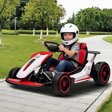 Electric Drift Go Kart for Kids, Go Kart with 200W Dual Motor & 7AH Battery, 8.1MPH Max Speed